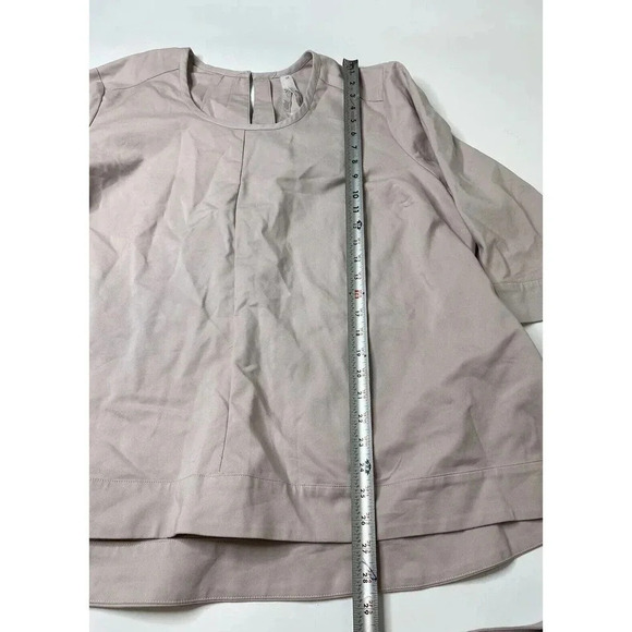 MELISSA McCARTHY Seven7 Light Pink Front Tie 3/4 Sleeve Blouse Womens Size 3X - Picture 4 of 6